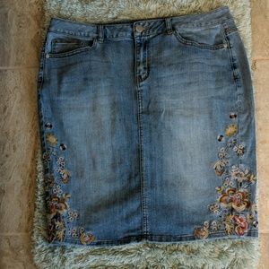 Lane Bryant Jean Skirt